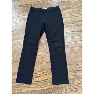 NELLS NELSON Italy Black Stretch Ponte Ankle Pants Leggings Size 40 Small